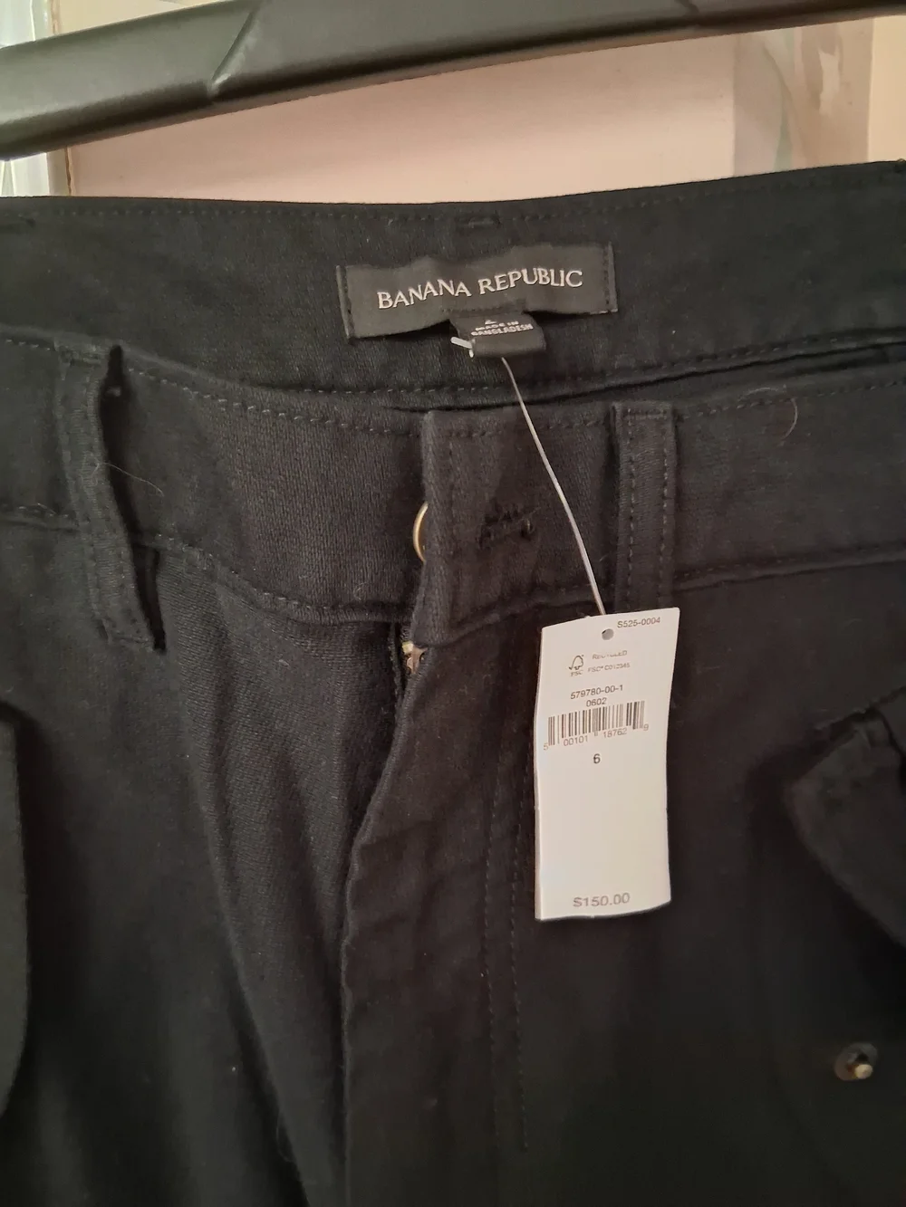 NWT Banana Replic Womens 6 Cargo-Style Zipper Pants Parachute Cotton  Pants Y2K